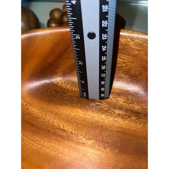 Genuine Hawaiian Moneky Pod carved wood MCM Fruit bowl table display MCM - Picture 5 of 7